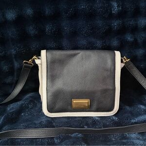 Marc By Marc Jacobs Black and Cream Crossbody Bag
